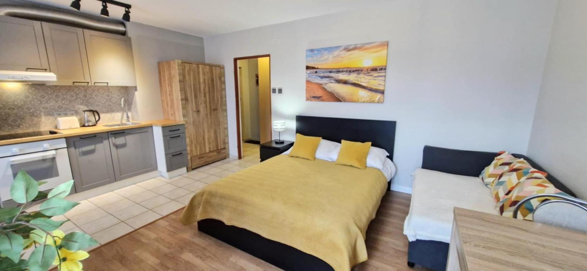 Cozy Modern Apartment Sunrise Studio 35M2 Balcony 3 Persons Cracovia Esterno foto